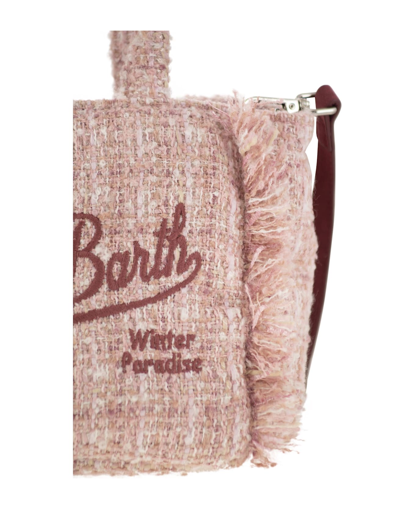 MC2 Saint Barth Mini Vanity Bag With Bangs And Embroidered Logo - Pink ショルダーバッグ