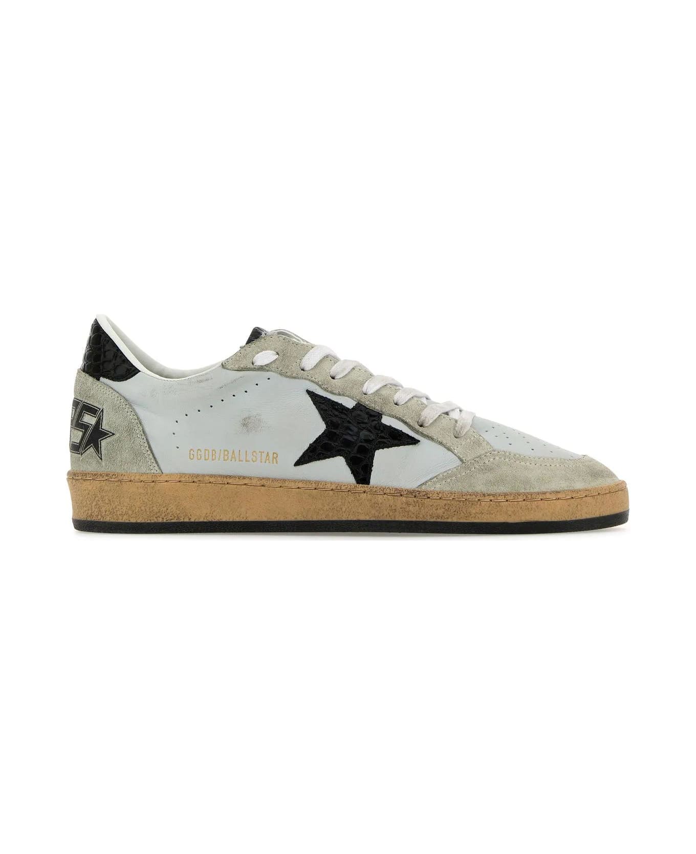 Golden Goose Multicolor Leather Ball Star Sneakers - GRAYICEBLACK