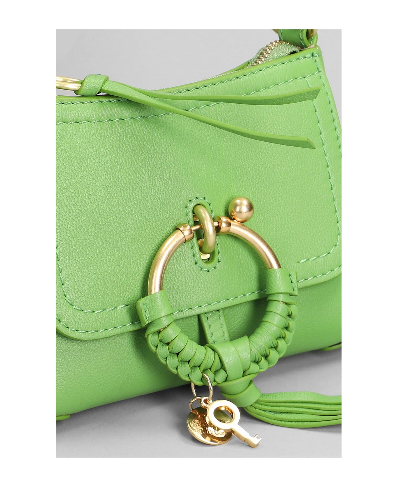 See by Chloé Joan Mini Shoulder Bag In Green Leather - green トートバッグ