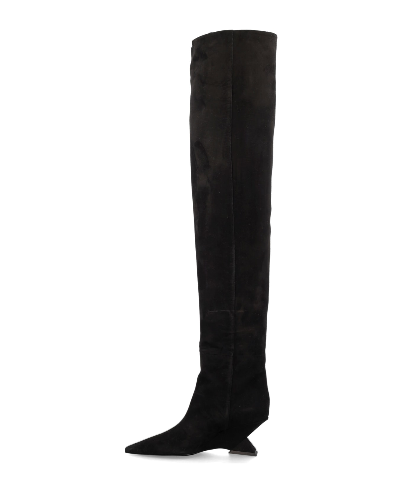 The Attico Cheope Over-knee Boot 60 - BLACK