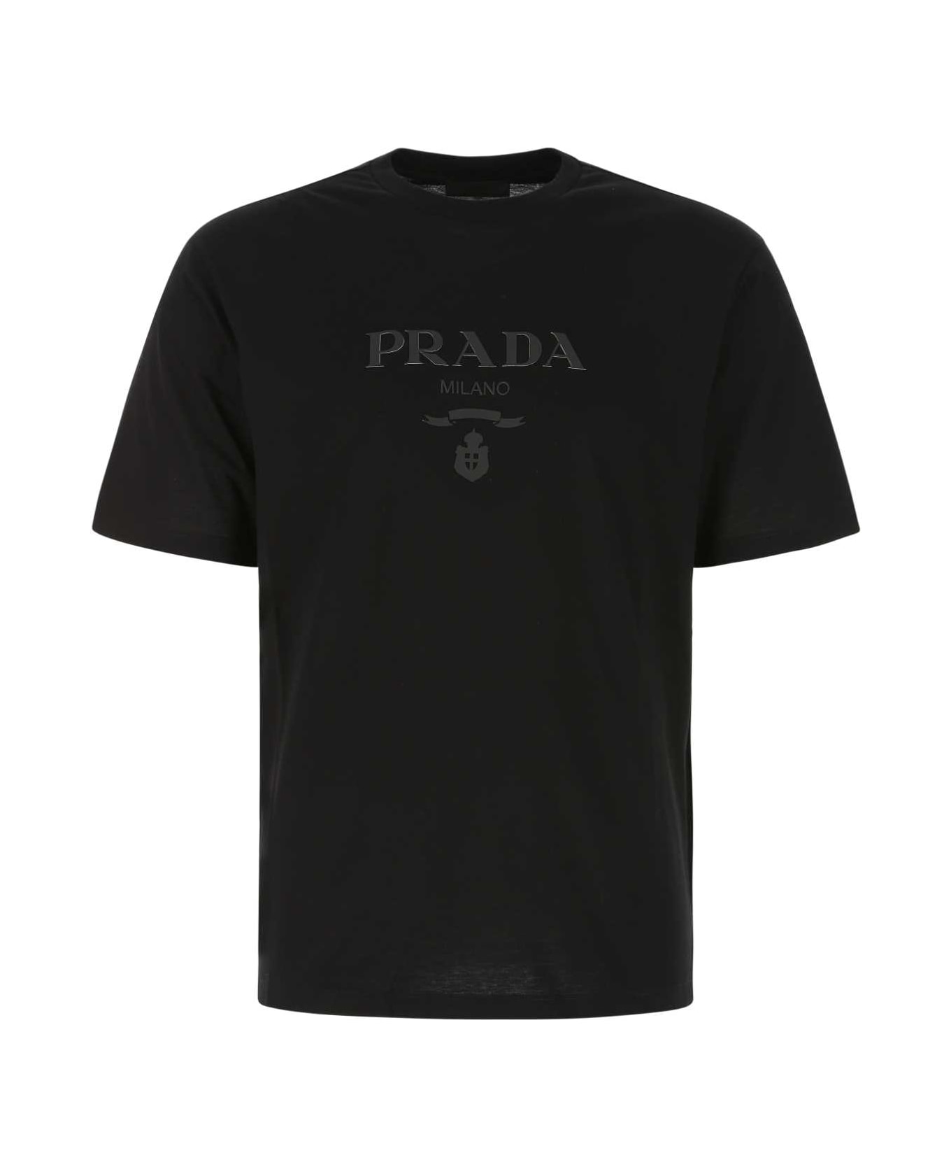 Prada Black Cotton T-shirt - F0002