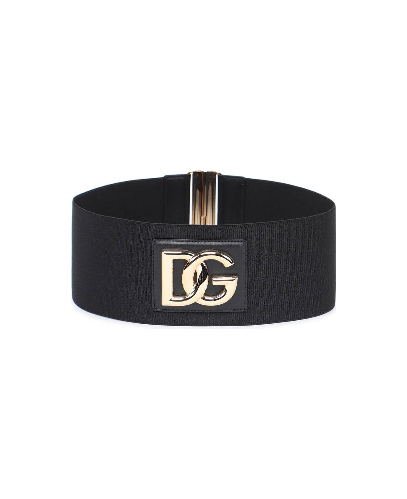 Dolce & Gabbana Dg Stretch Band Belt - Nero/nero