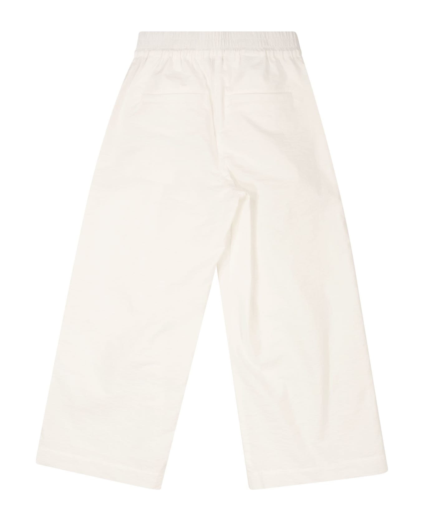Brunello Cucinelli Techno Cotton Trousers - White