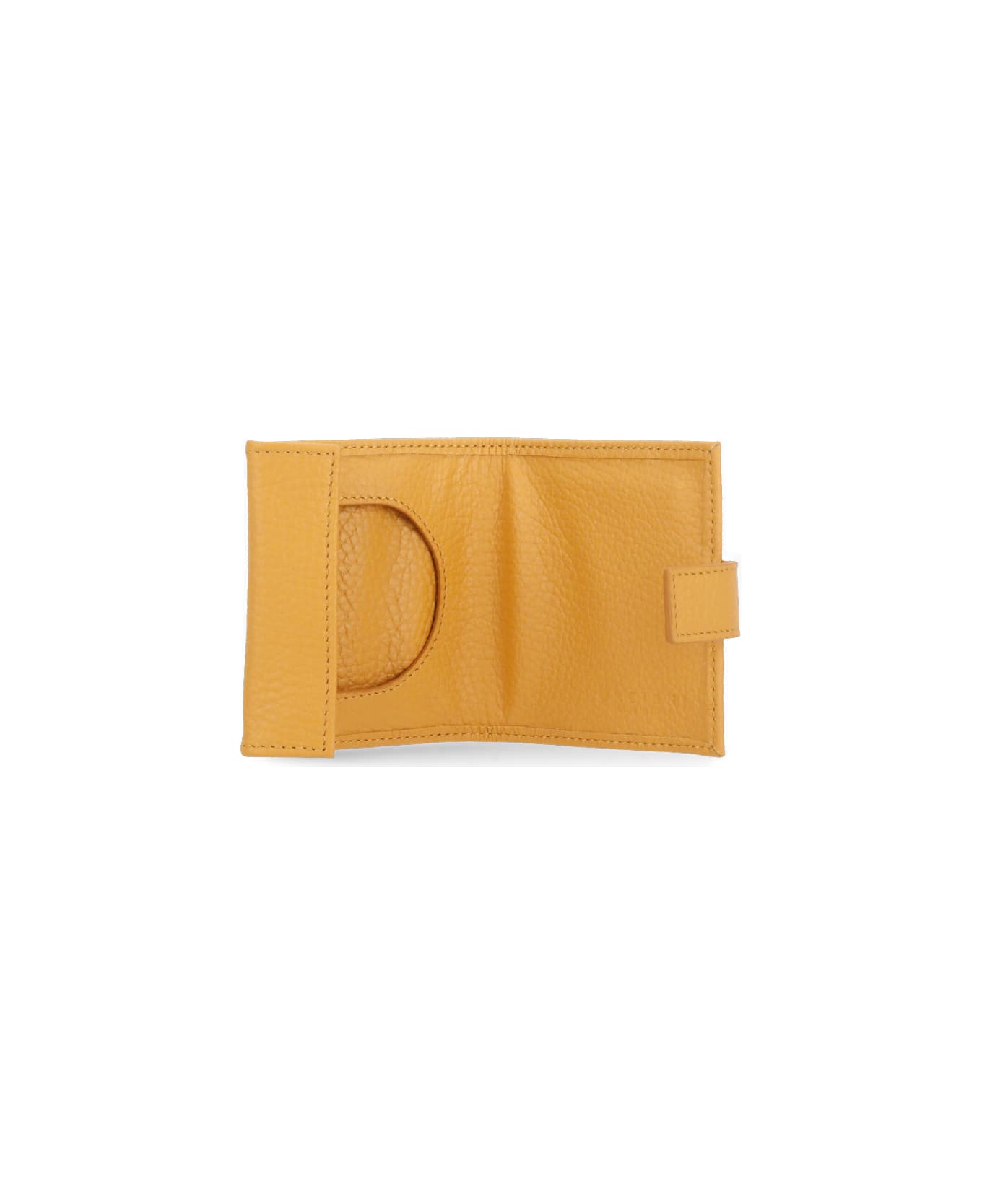 Orciani Micron Leather Purse - Yellow