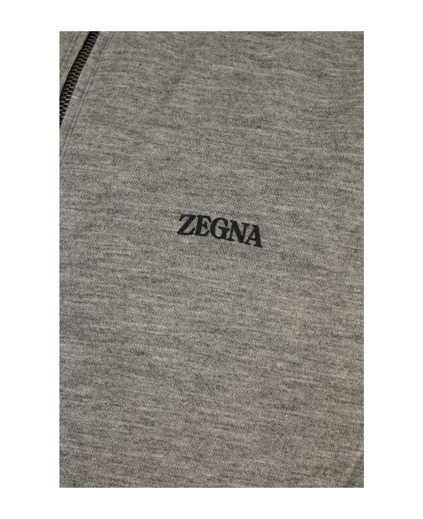 Zegna Slate Polyester Reversible Sleeveless Jacket - BREZZA  BLACK