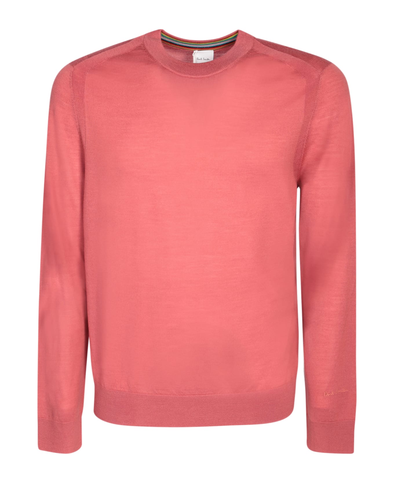 Paul Smith Merino Wool Red Pullover - Coral