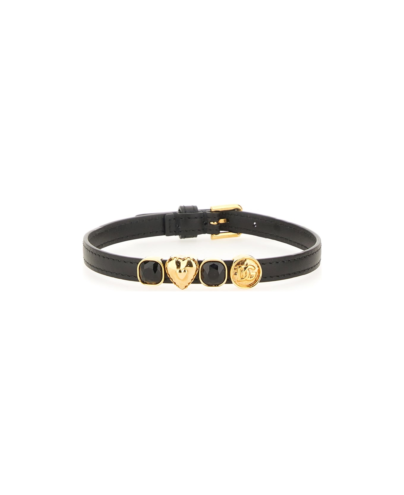 Dolce 
Gabbana Leather Choker - BLACK