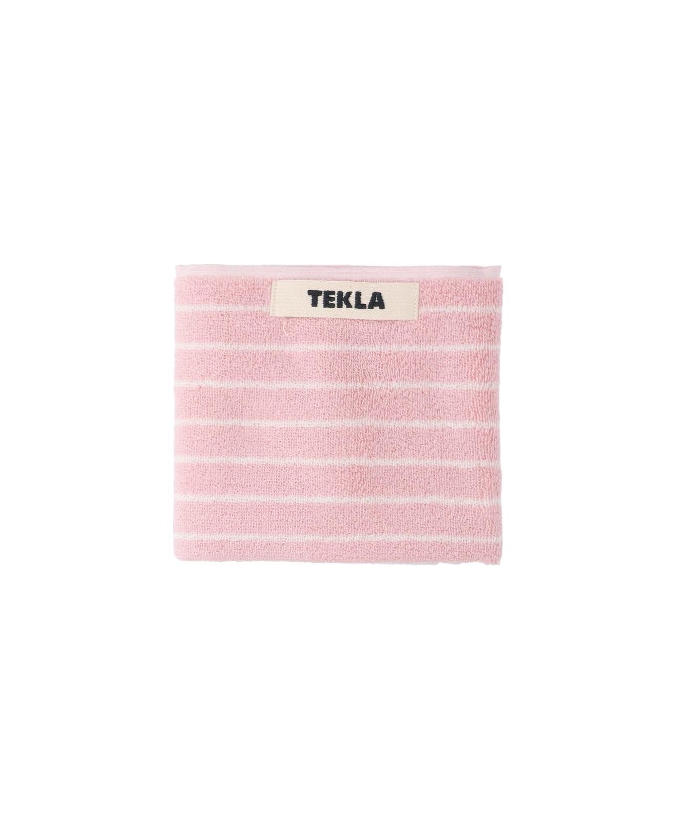 Tekla Guest Towel - Shaded Pink Stripes