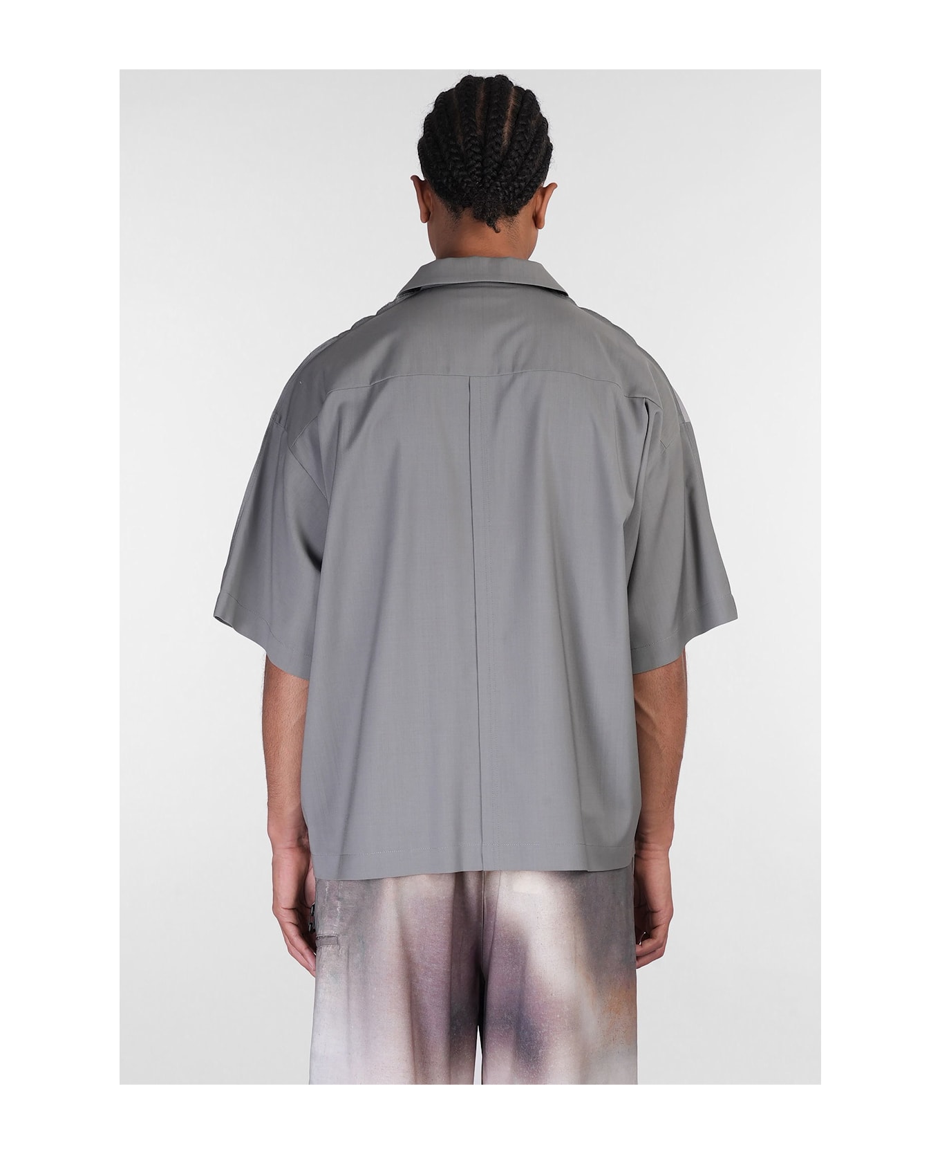 Undercover Jun Takahashi Shirt In Grey Wool - grey