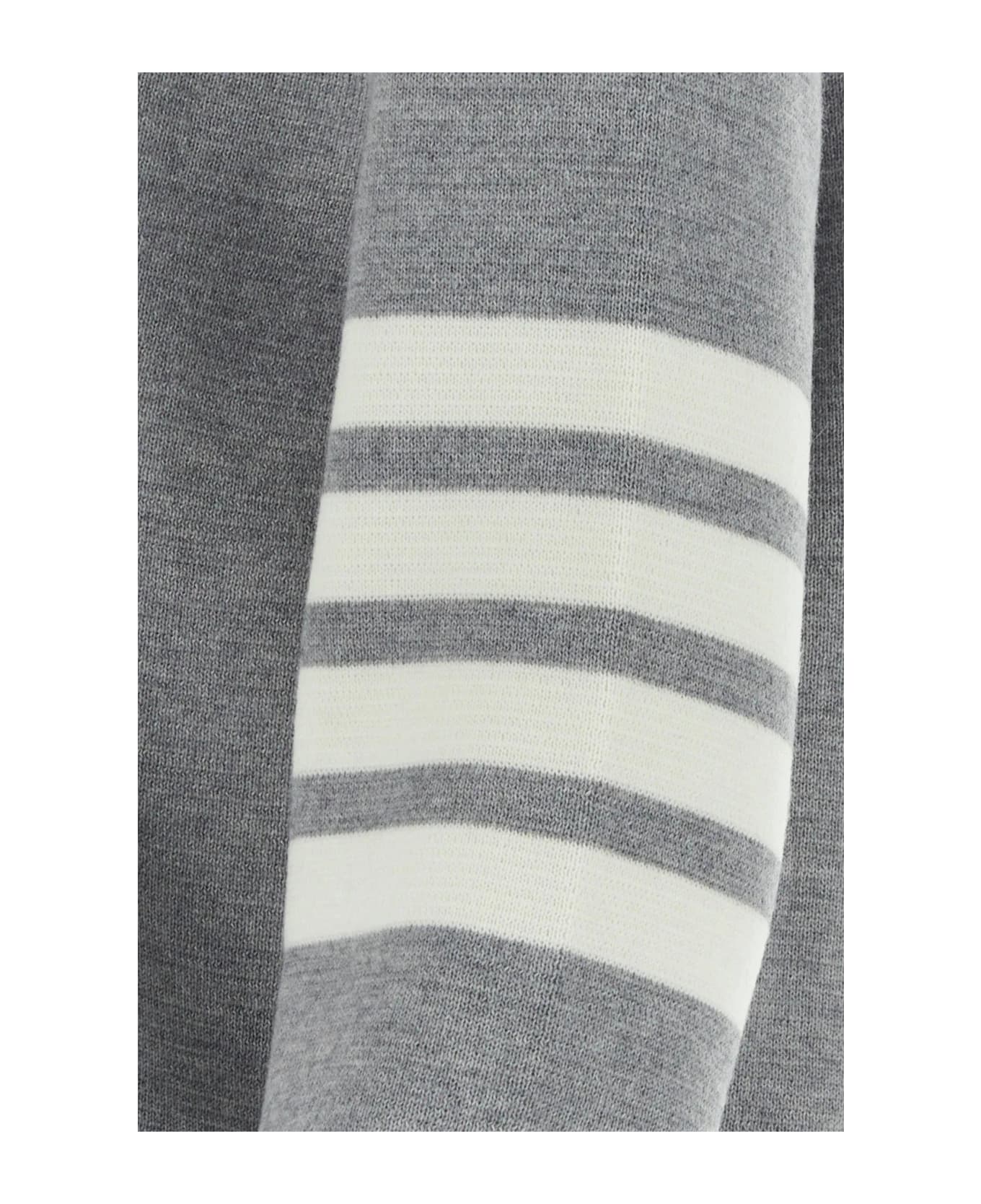 Thom Browne Grey Wool Milano Cardigan - GREY