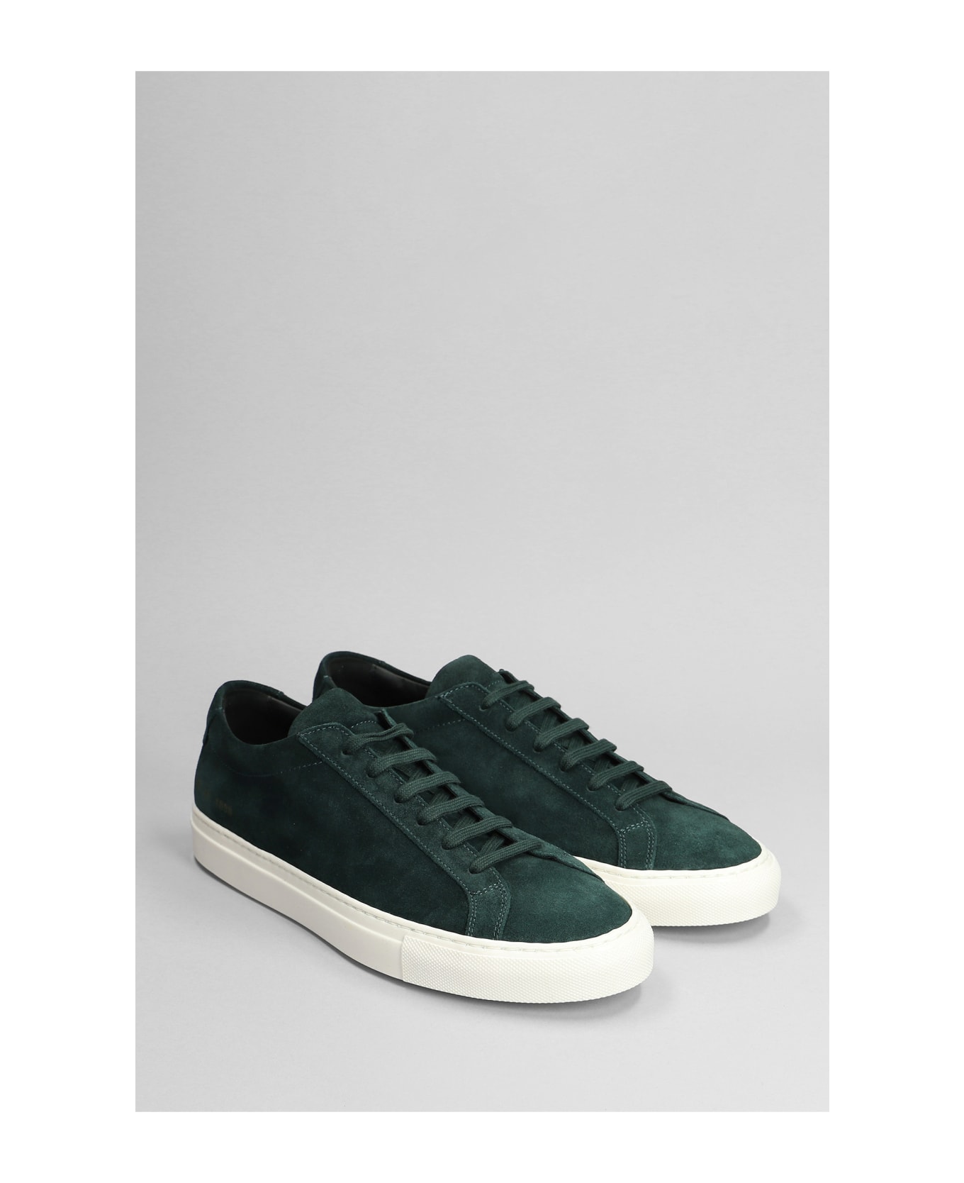 Common Projects Achilles Sneakers In Green Suede - green