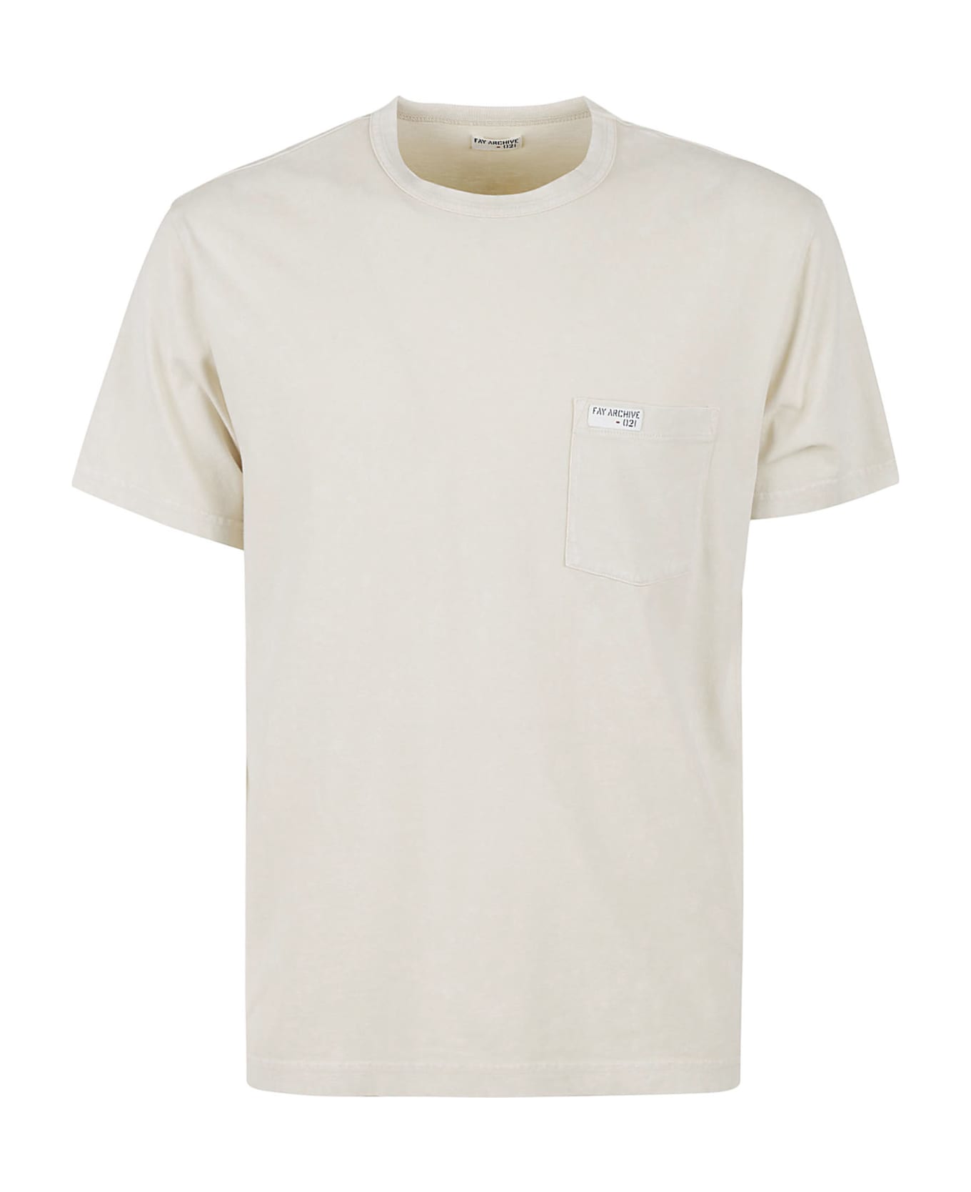 Fay Logo Pocket T-shirt - White シャツ