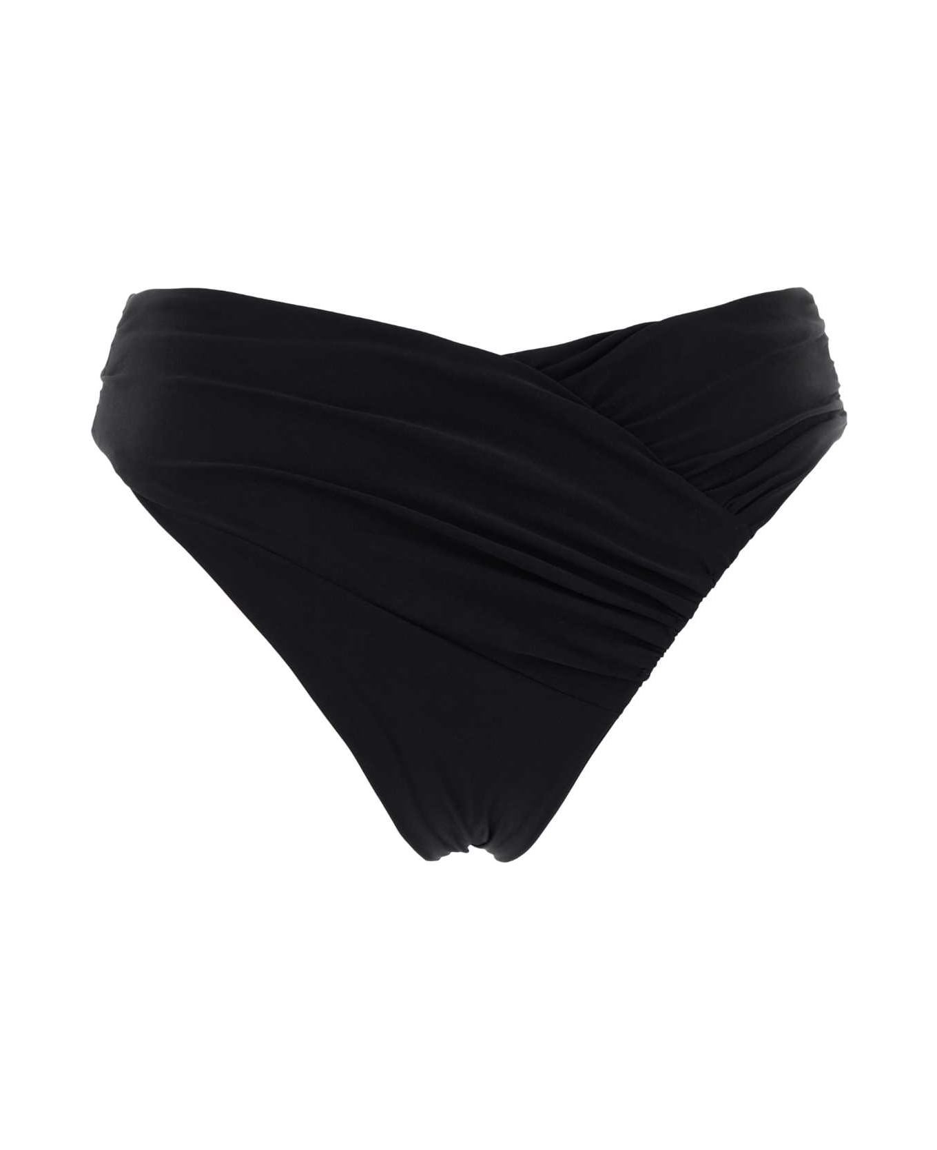 Magda Butrym Black Stretch Nylon Bikini Bottom - BLACK