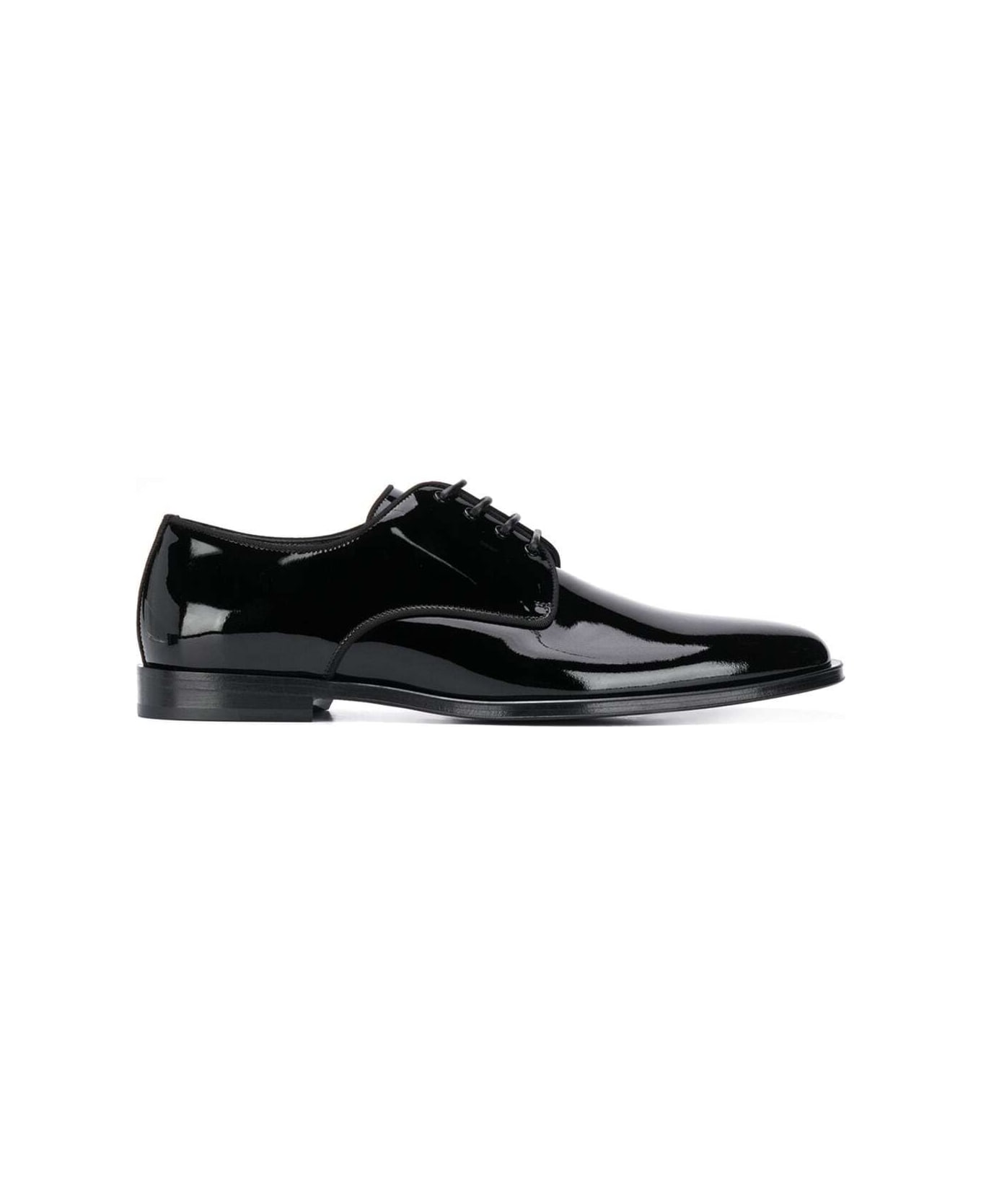 Black Lace-up Loafer In Patent Leather Man Dolce & Gabbana | italist ...