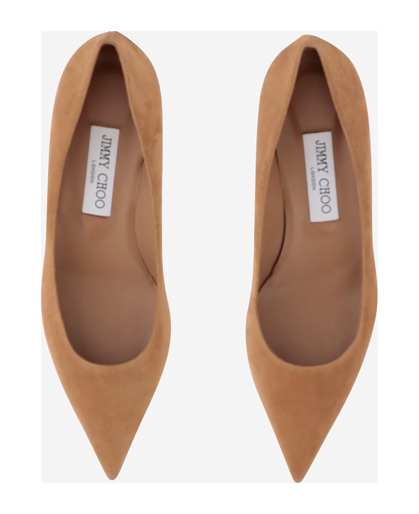 Jimmy Choo Amelia Suede Pumps - Beige