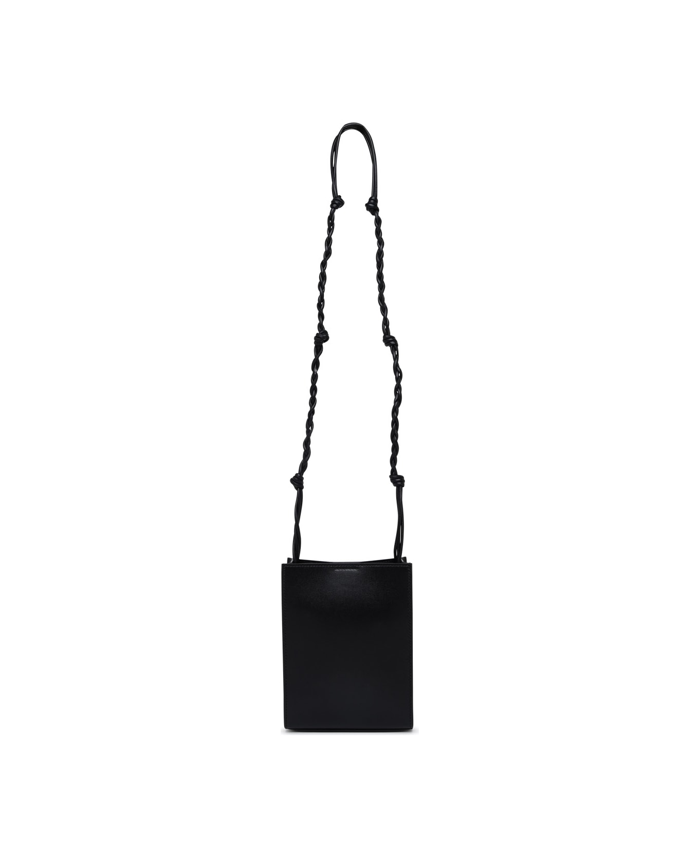 Jil Sander Black Leather Small Tangle Crossbody Bag - Black