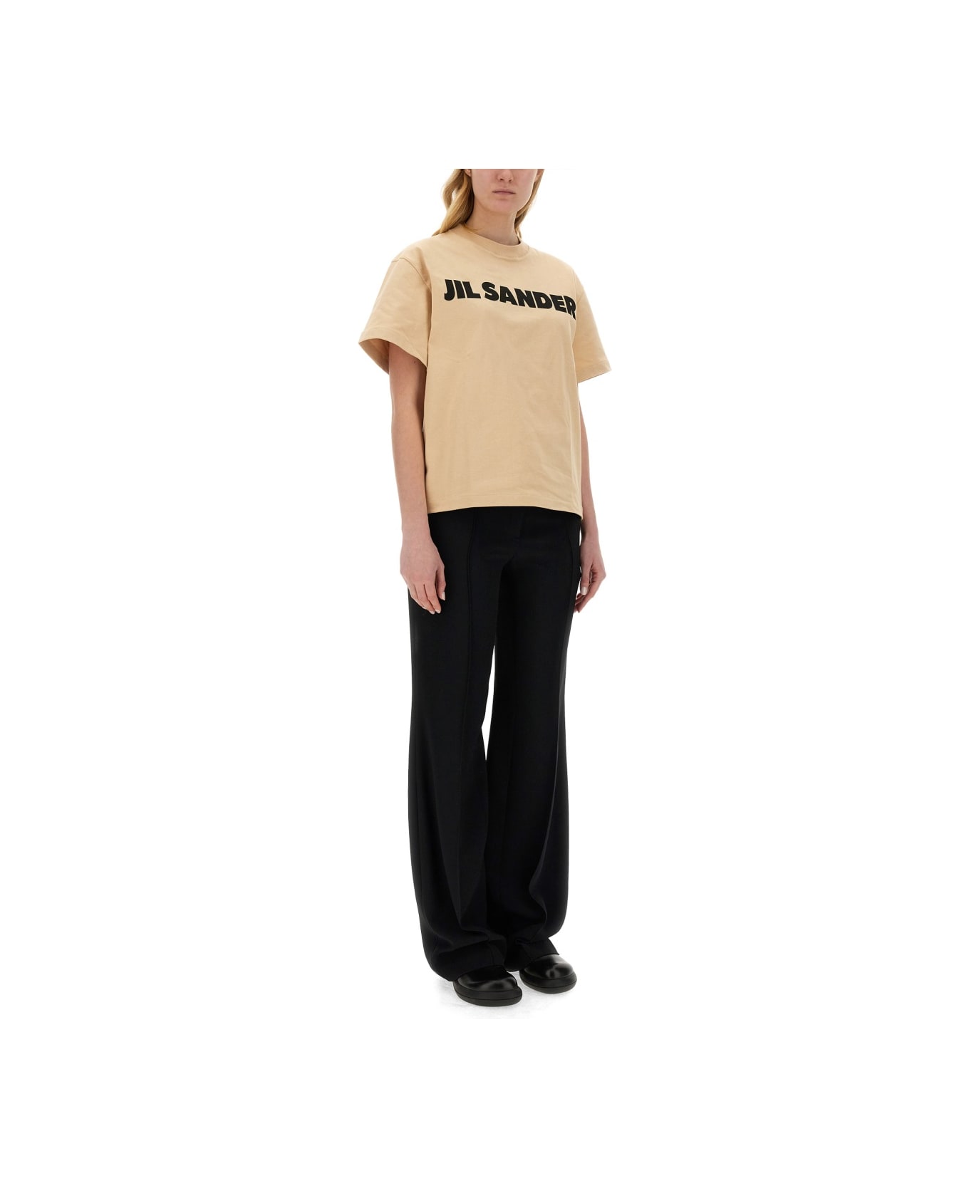 Jil Sander T-shirt With Logo - DARK SAND
