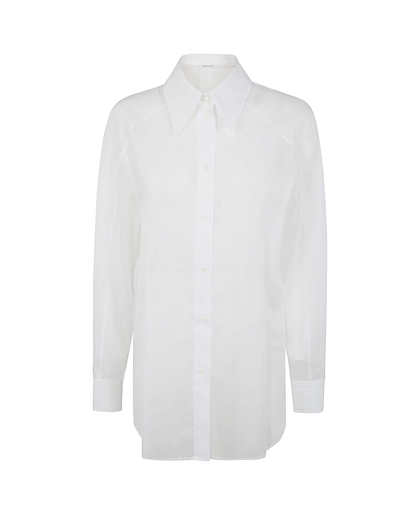 Alberta Ferretti Classic Organdy Shirt - White シャツ