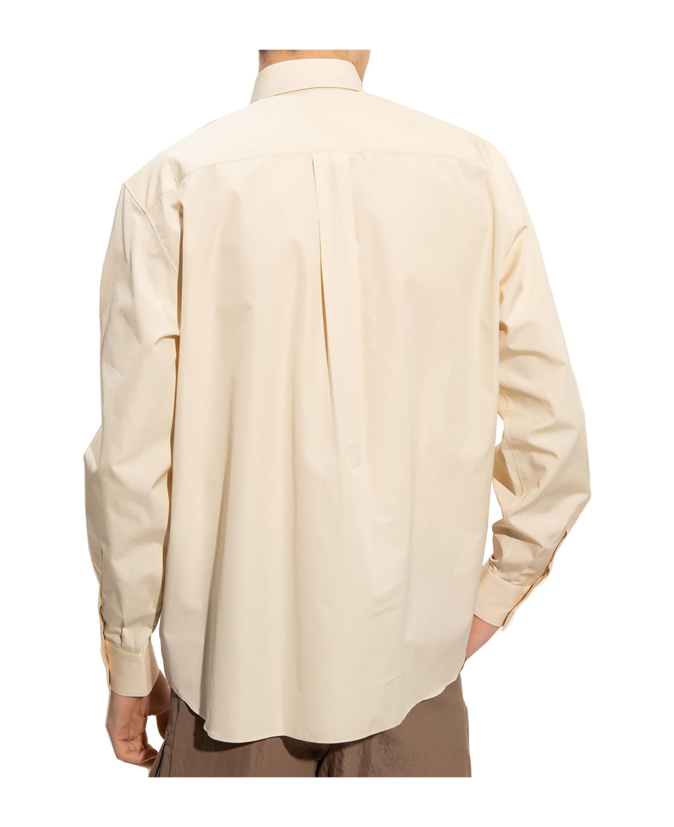 Fendi Embroidered Cotton Shirt - Beige
