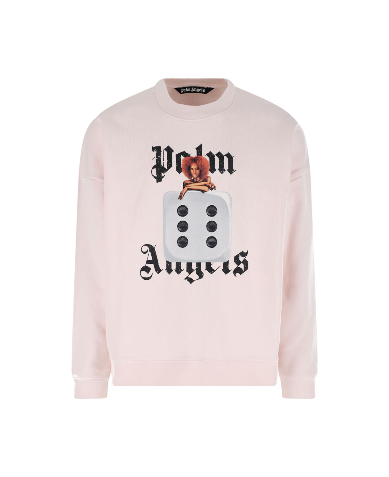 Palm Angels 
holy Pin Up
 Crew Neck Sweatshirt - Pink