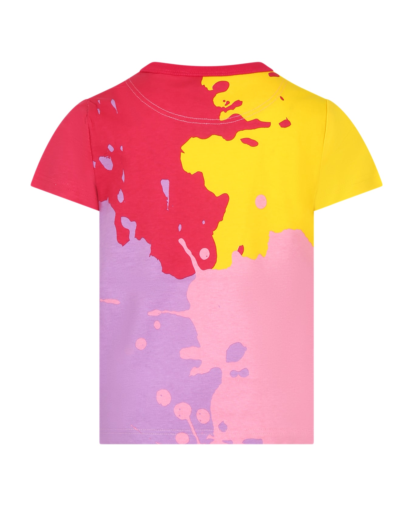 Little Marc Jacobs Multicolor T-shirt For Girl With Logo - Multico Tシャツ＆ポロシャツ