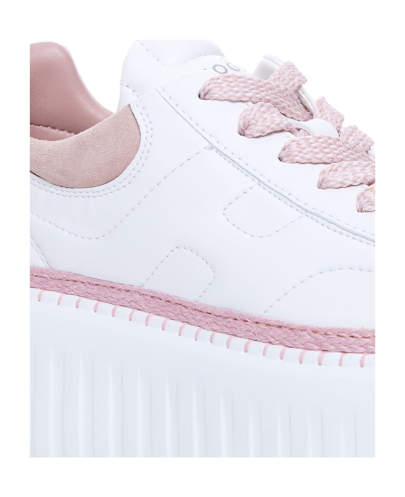 Hogan H-stripes Sneakers - Esr Bianco + Rosa