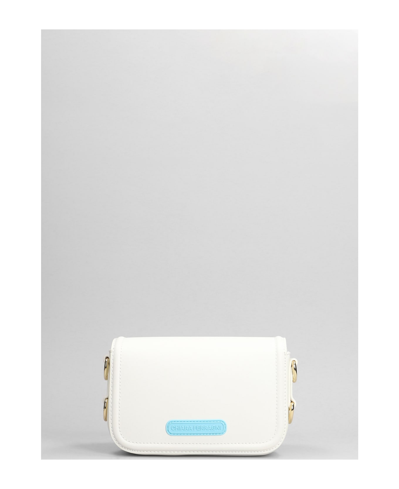 Chiara Ferragni Shoulder Bag In White Faux Leather - white