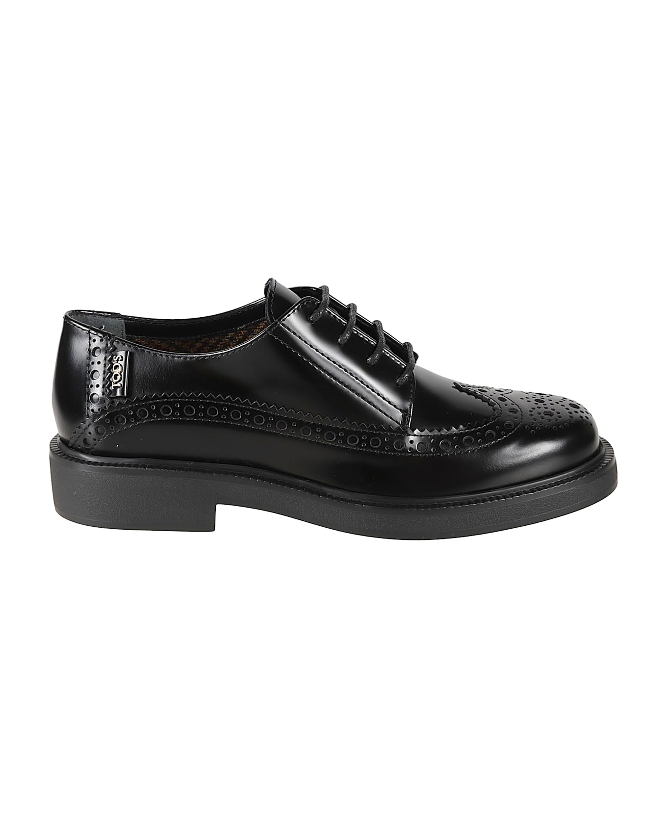 Tod's 20l Rubber Derby Shoes - Black