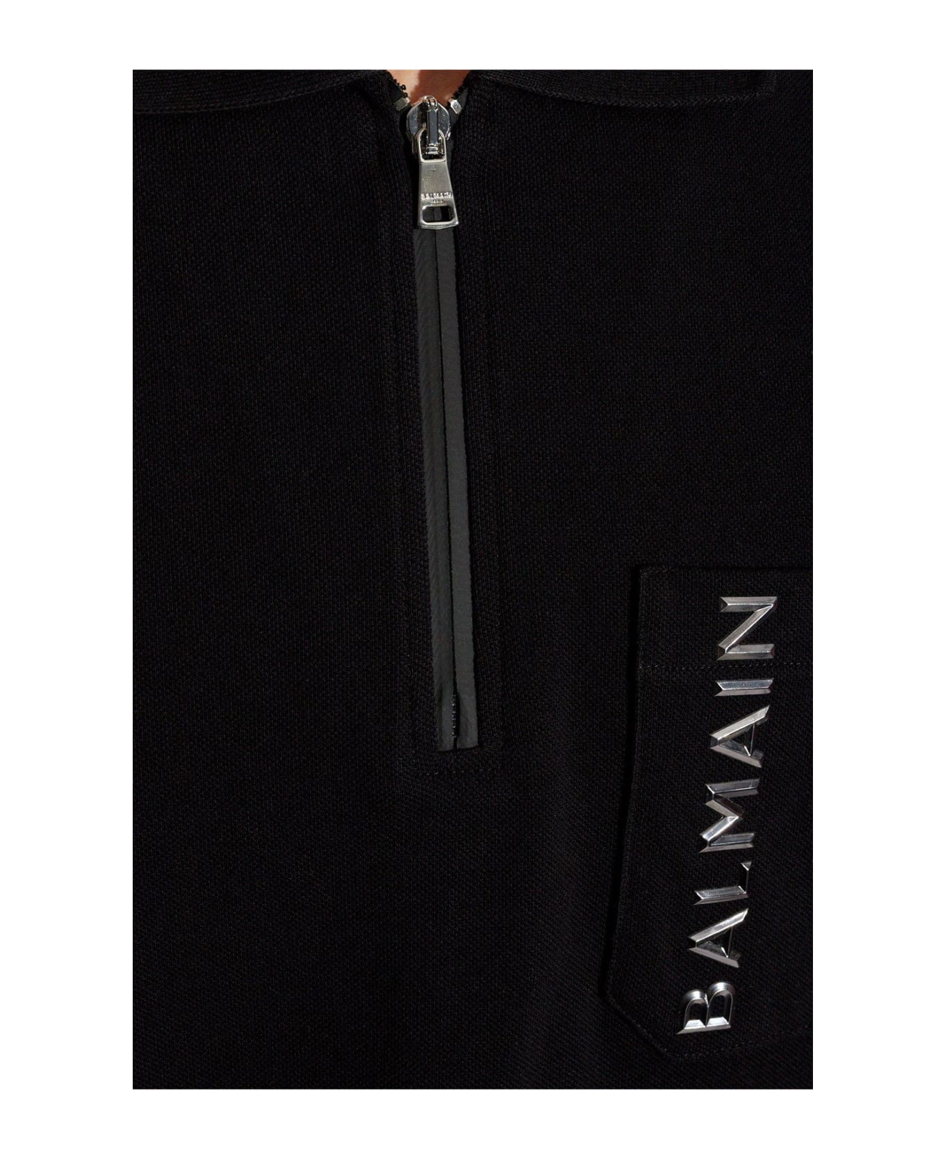 Balmain Oversize Half-zipped Polo Shirt シャツ