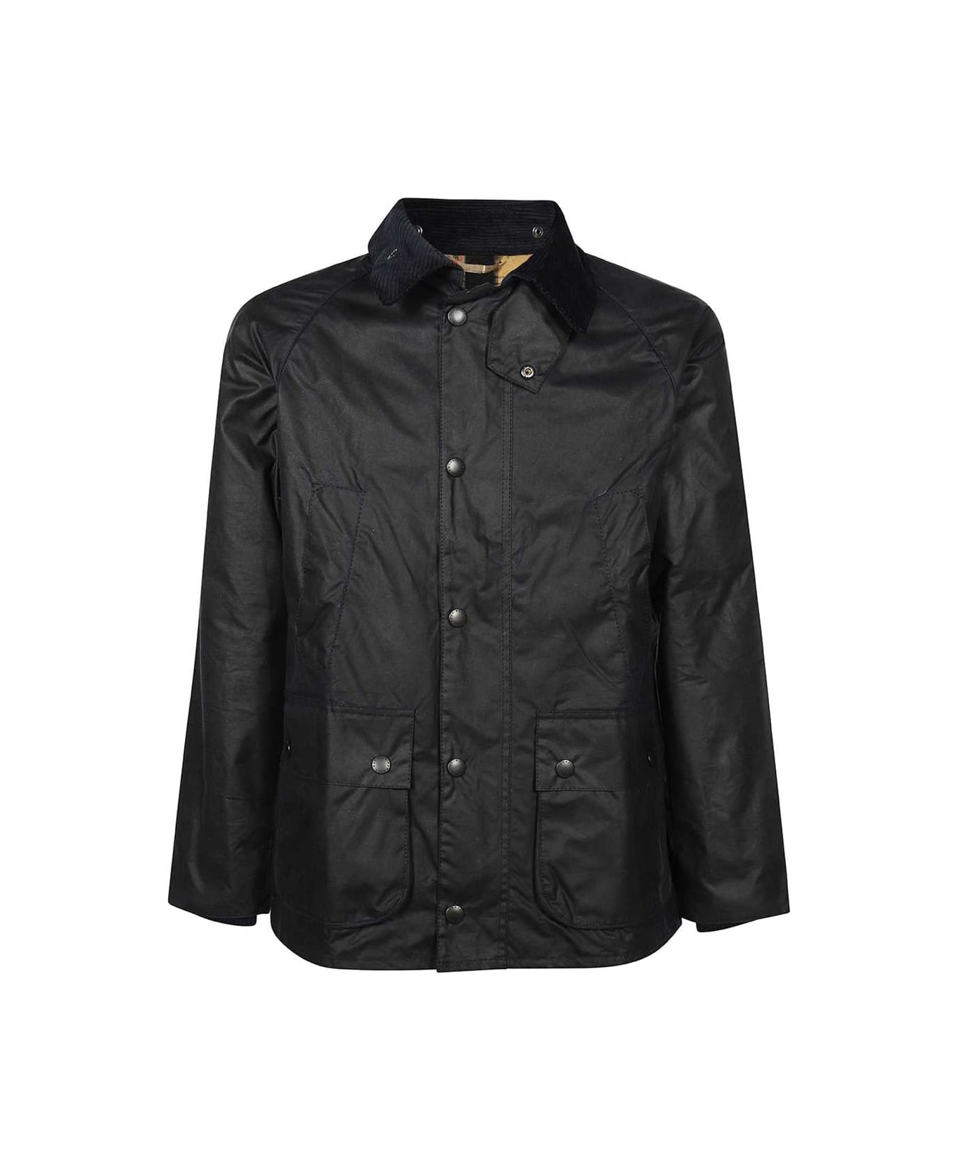 Barbour Waxed Cotton Jacket - blue