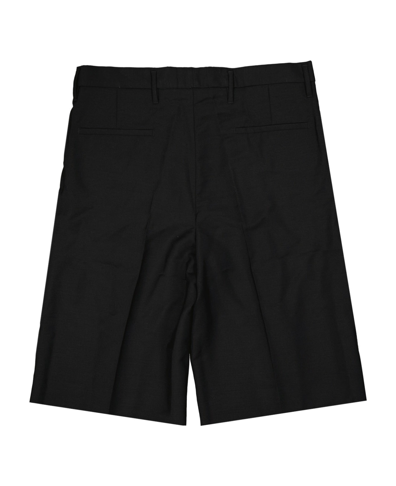 Versace Wool Classic Shorts - Black