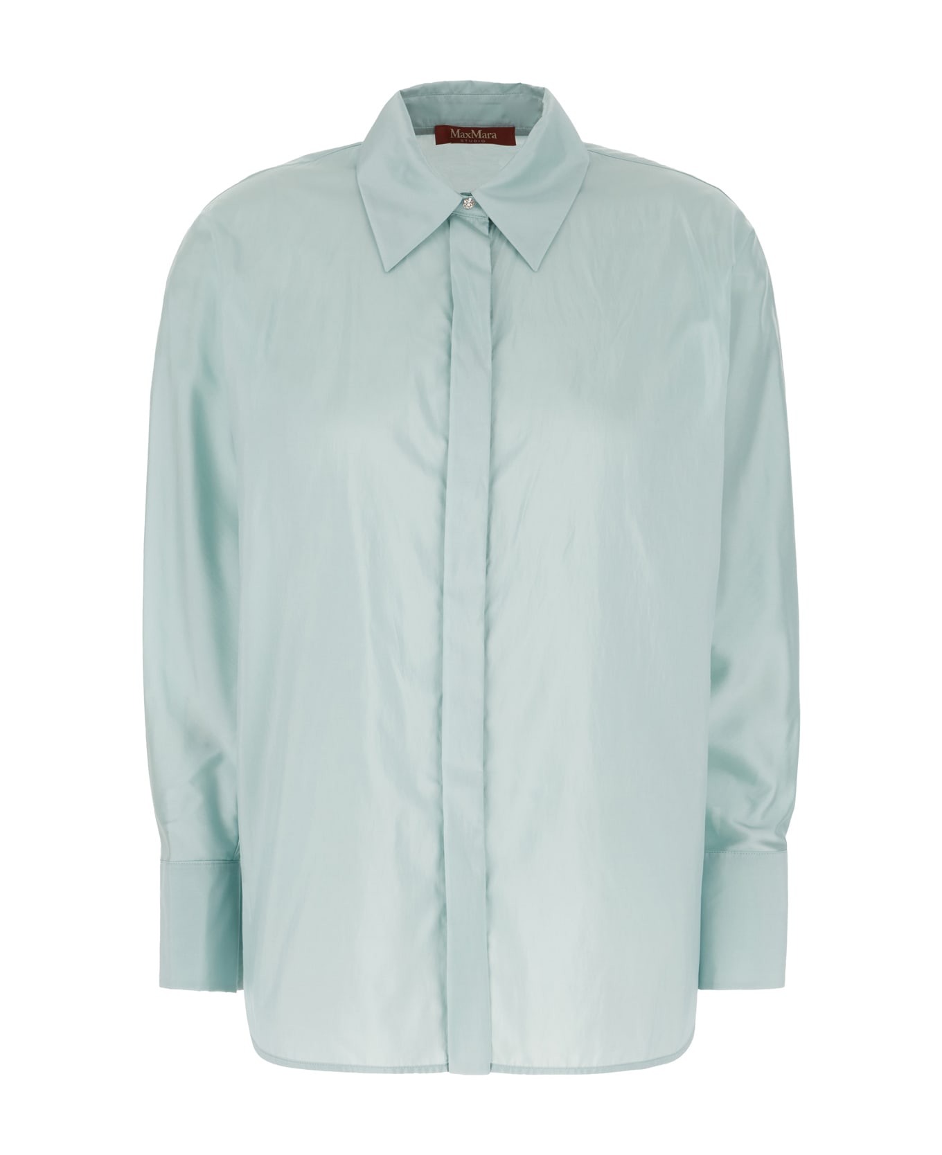 Max Mara Light Blue Polyester Blend Shirt - 004