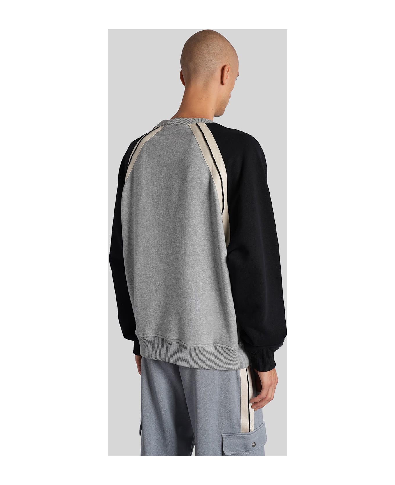 Palm Angels Sweatshirt In Grey Cotton - grey