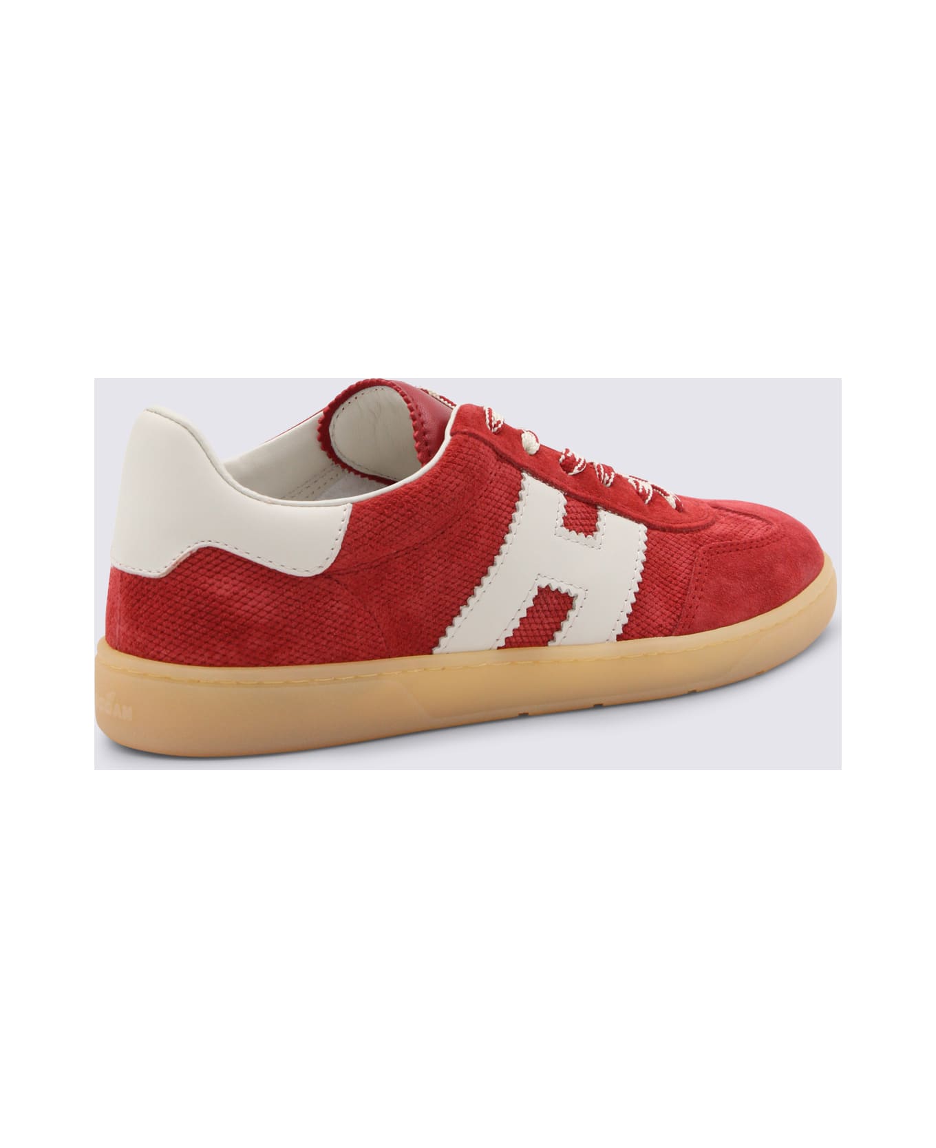 Hogan Red Leather Cool Sneakers - Red