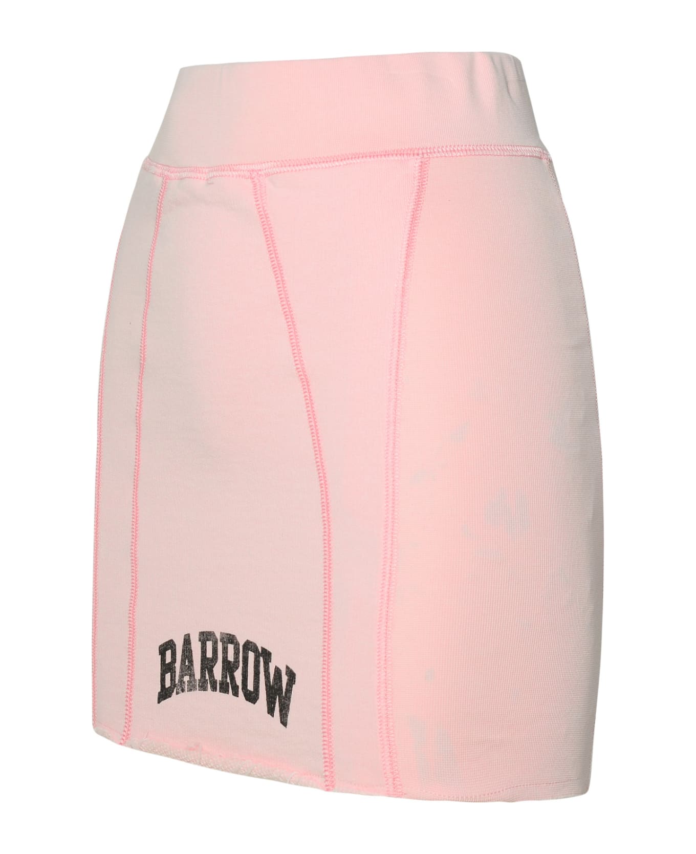 Barrow Pink Cotton Miniskirt - Pink