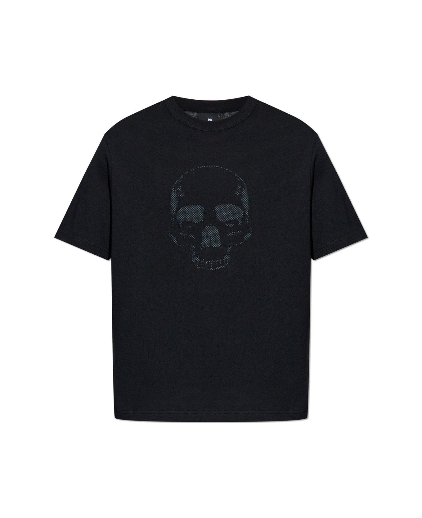 Paul Smith Skull Printed Crewneck T-shirt - Black
