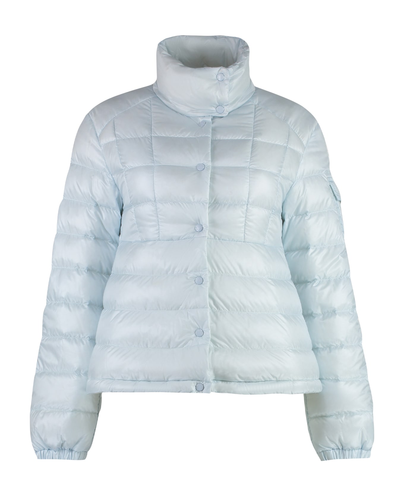 Moncler Aminia Down Jacket With Button Closure - Light Blue