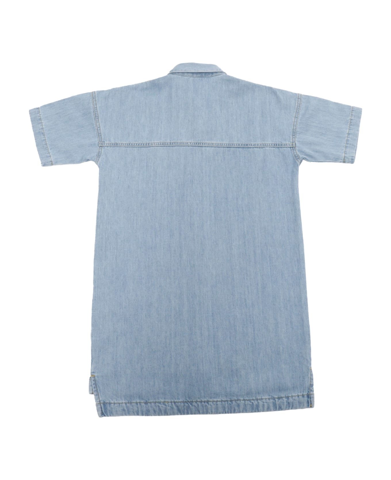 Palm Angels Denim Shirt Dress - BLUE ワンピース＆ドレス