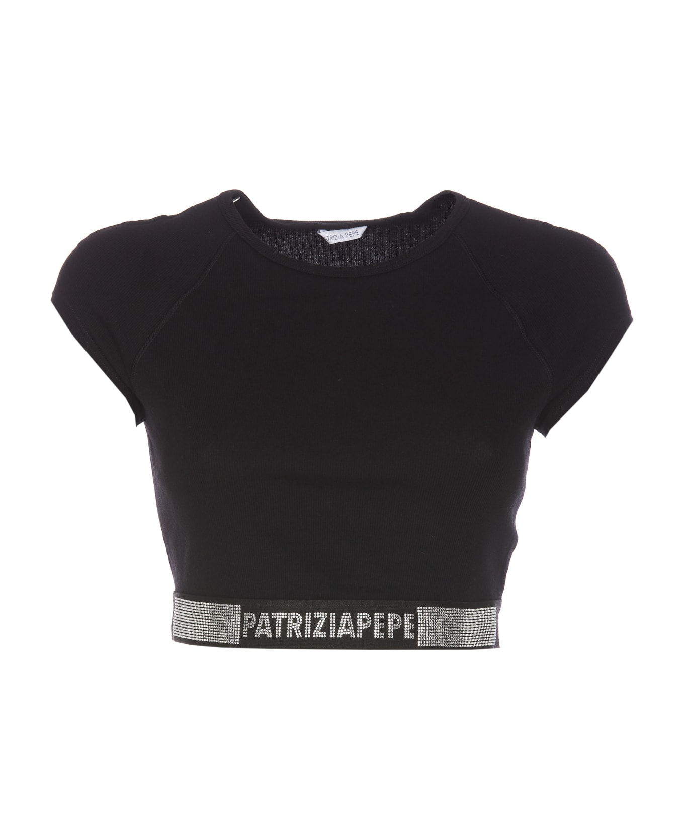 Patrizia Pepe Logo Top - Black