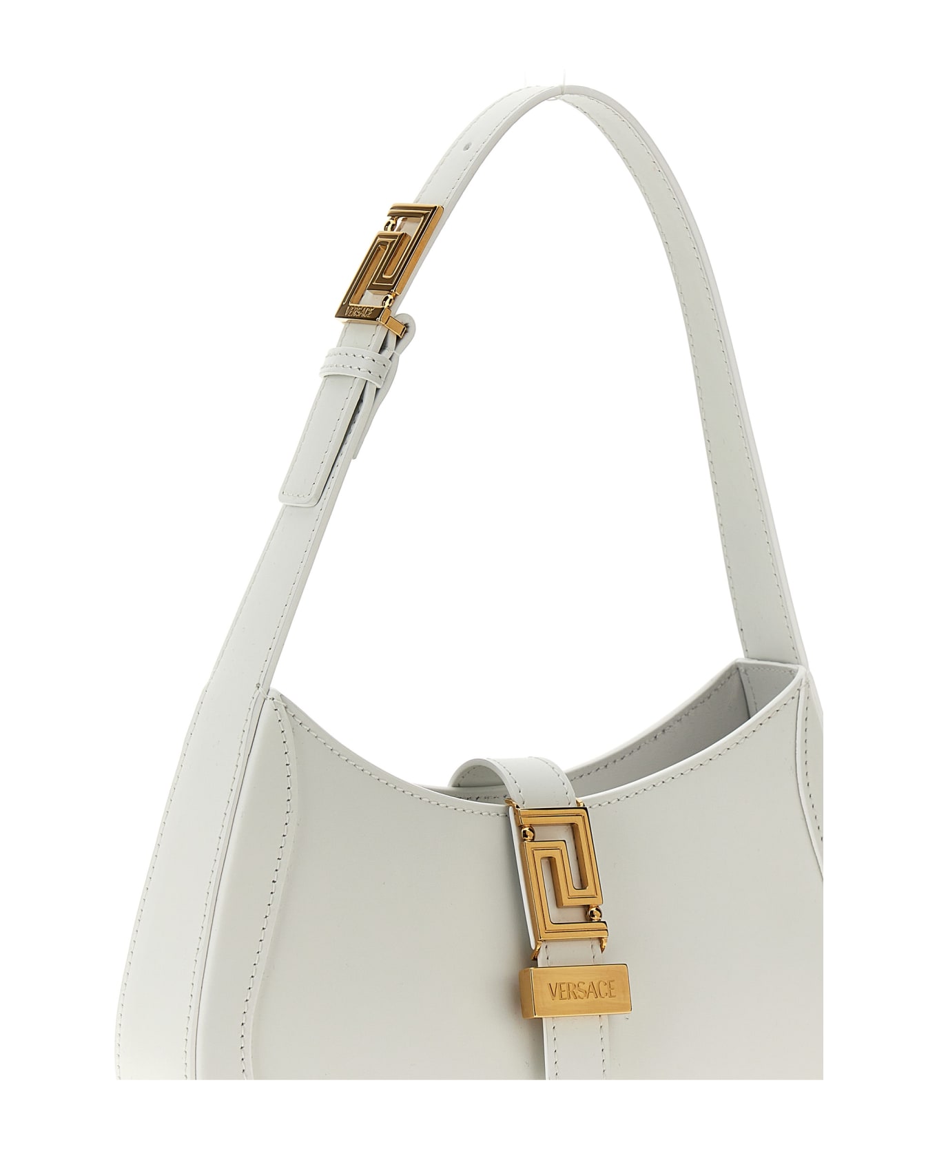 Versace 
greca Goddess
 Small Shoulder Bag - White
