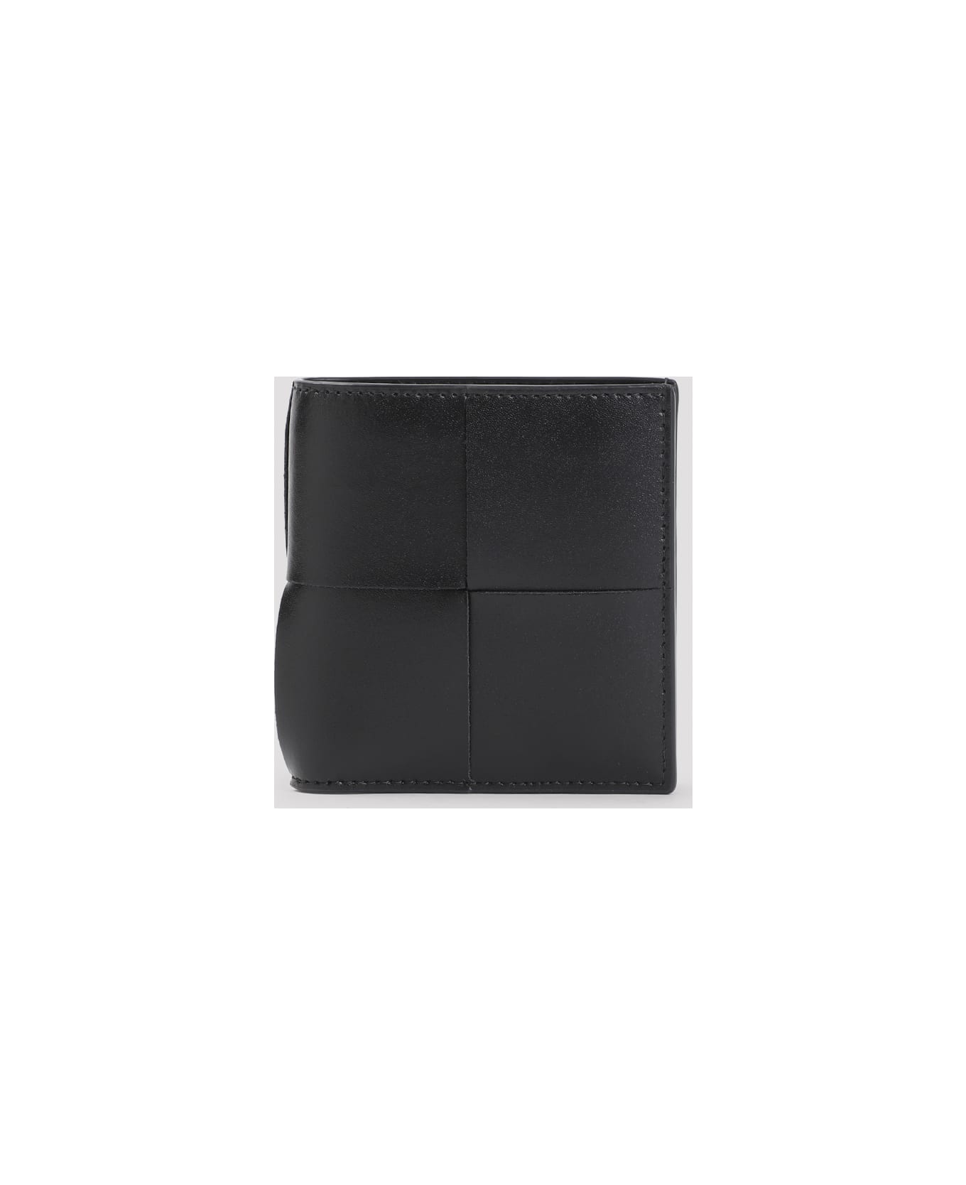 Bottega Veneta Cassette Bifold Wallet - Black Silver