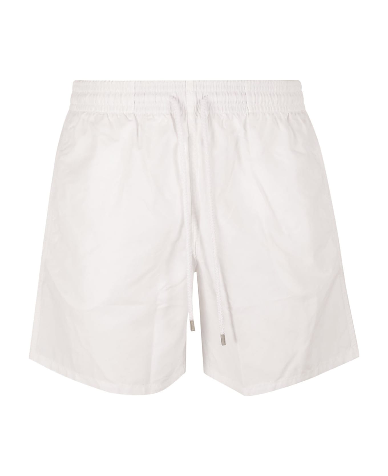 Vilebrequin Elastic Drawstring Waist Plain Shorts - White