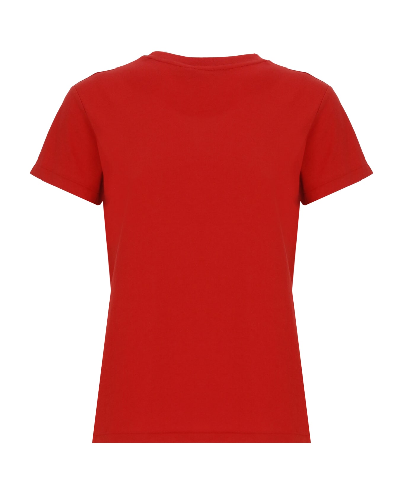 Ralph Lauren Red T-shirt With Contrasting Pony - Red