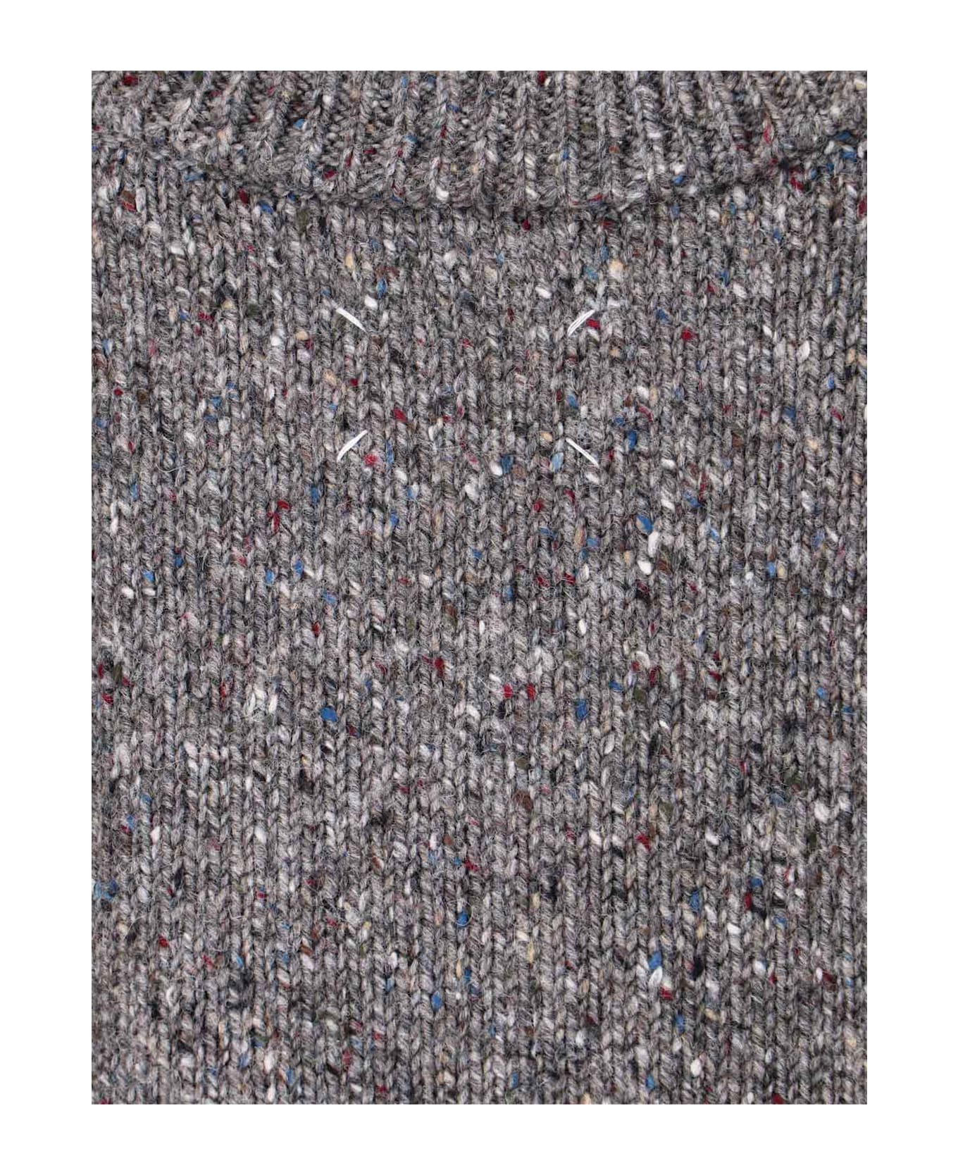 Maison Margiela V-neck Sweater - Gray
