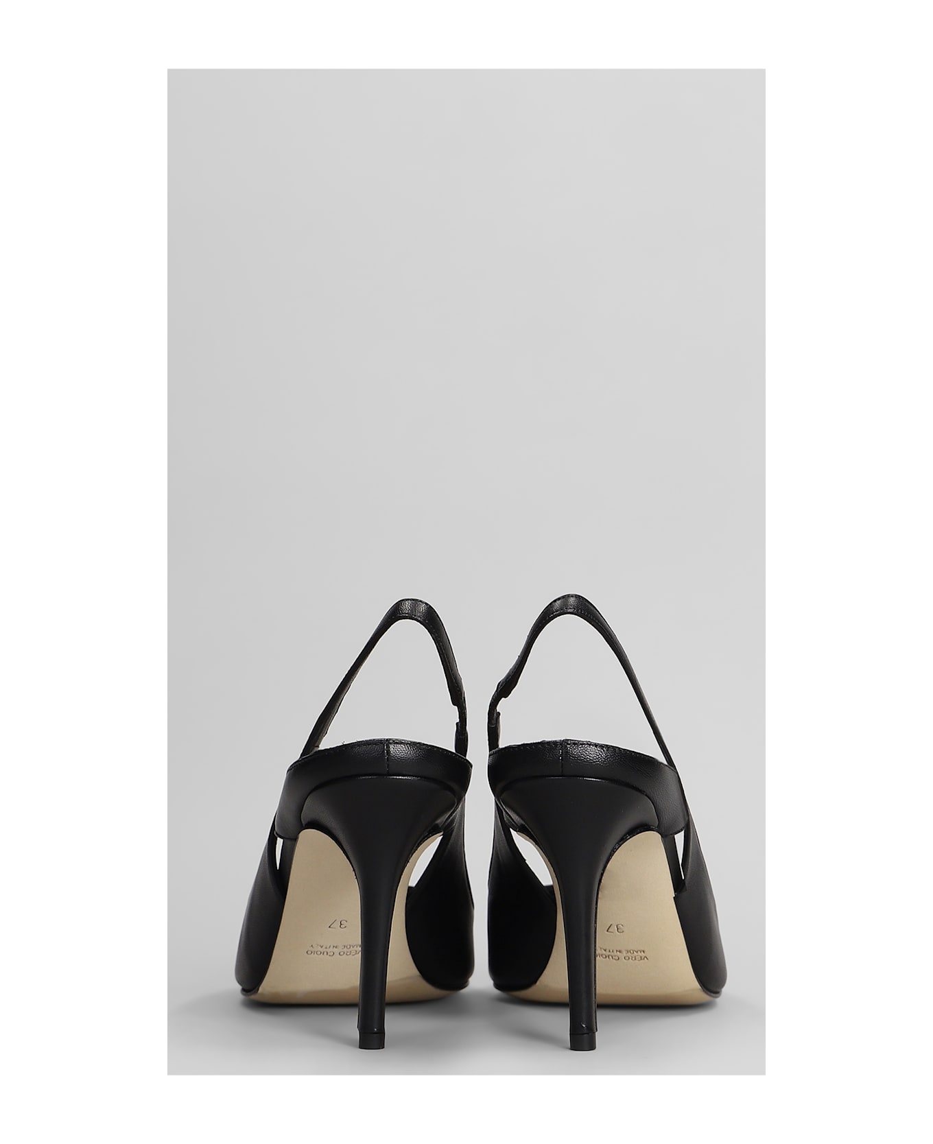 The Seller Sandals In Black Leather - black