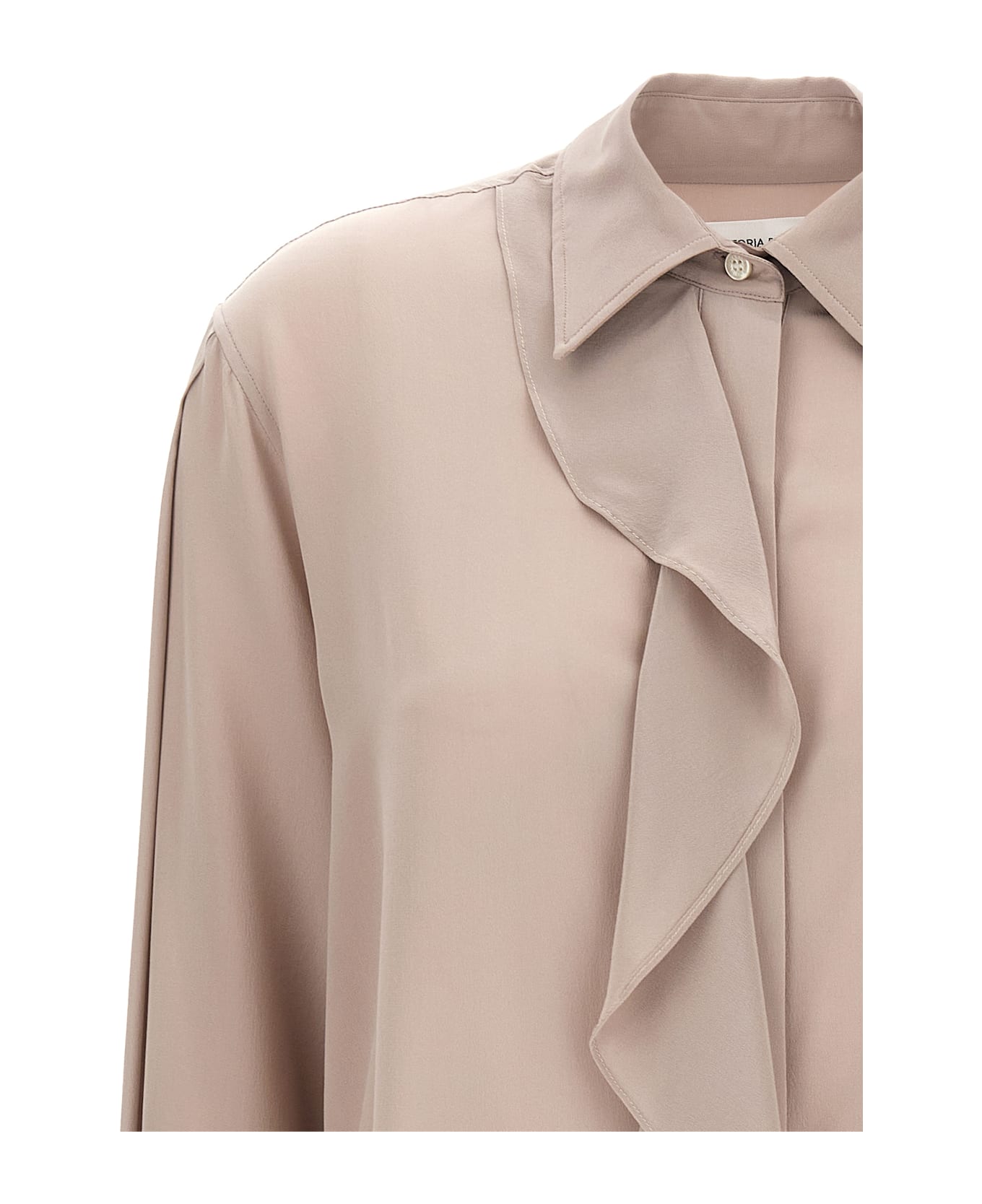 Victoria Beckham 
asymmetric Ruffle
 Blouse - Purple