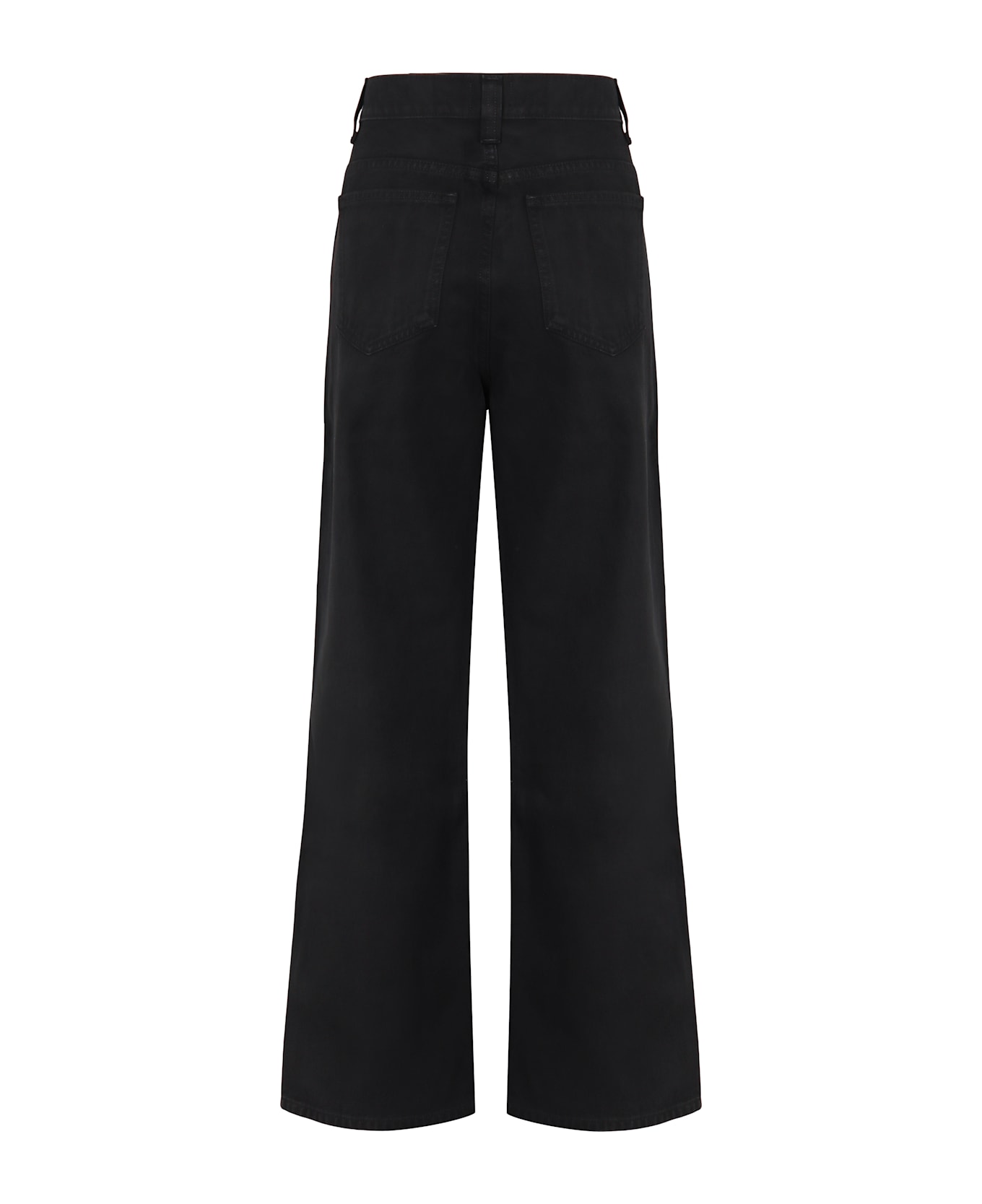 Khaite Jeans Bonnie A Gamba Larga - black