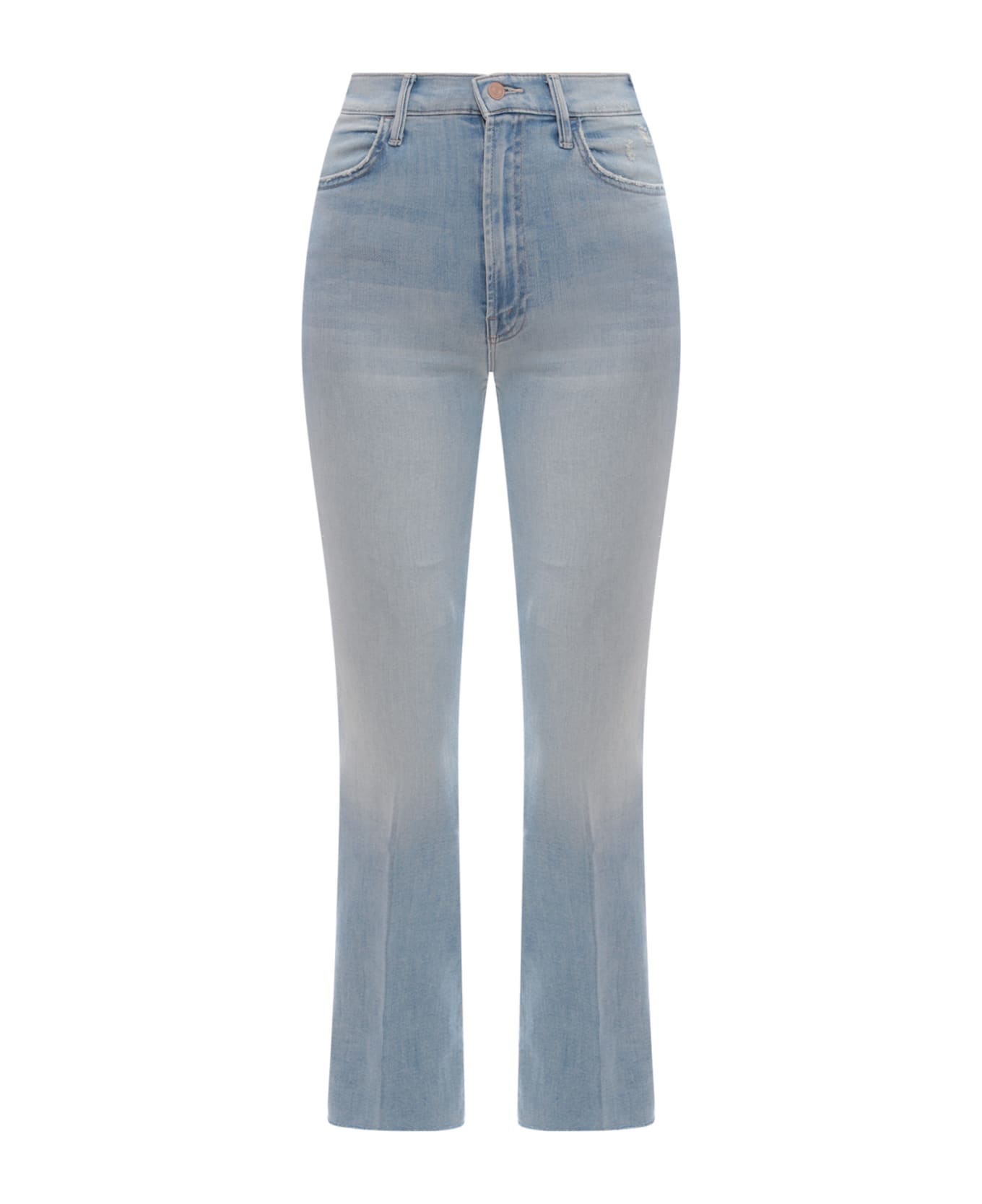 Mother The Hustler Ankle Fray Jeans - Crs Azzurro
