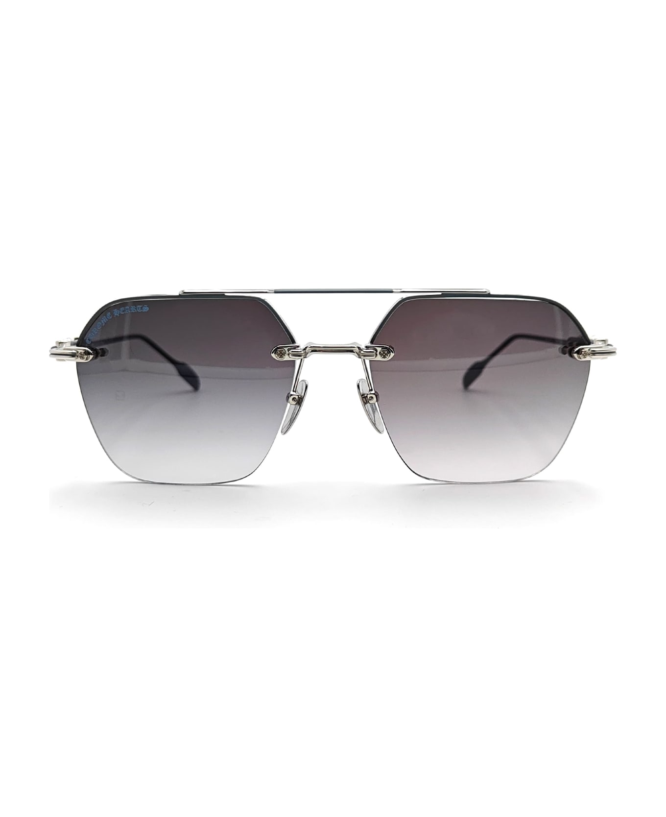 Chrome Hearts Stinger - Shiny Silver Sunglasses - Silver