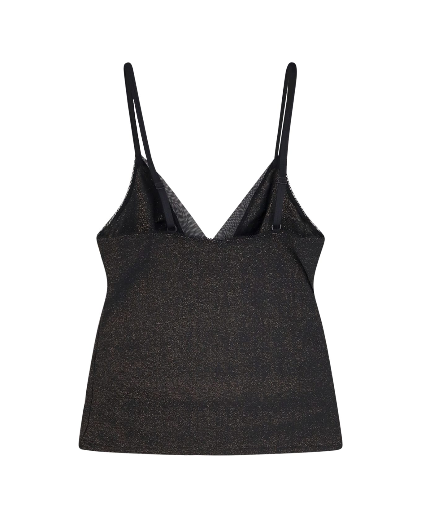 Hugo Boss Lurex Tank Top And Slip Set - Black